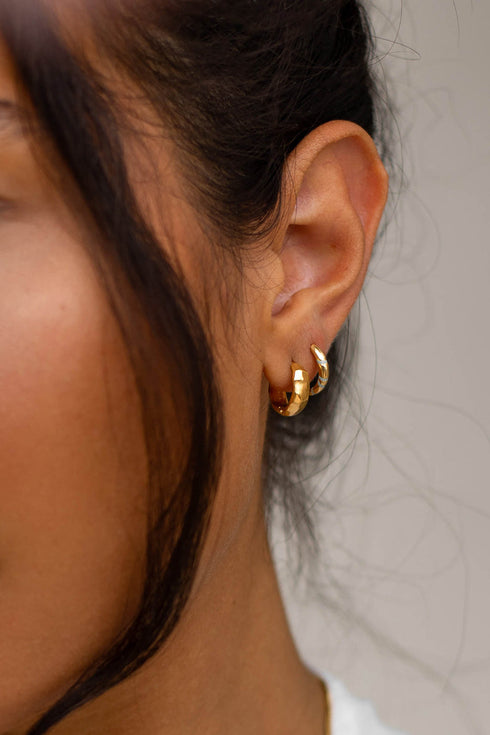 AVA HOOPS GOLD